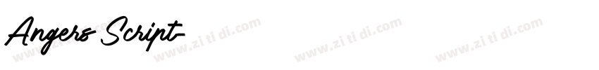 Angers Script字体转换